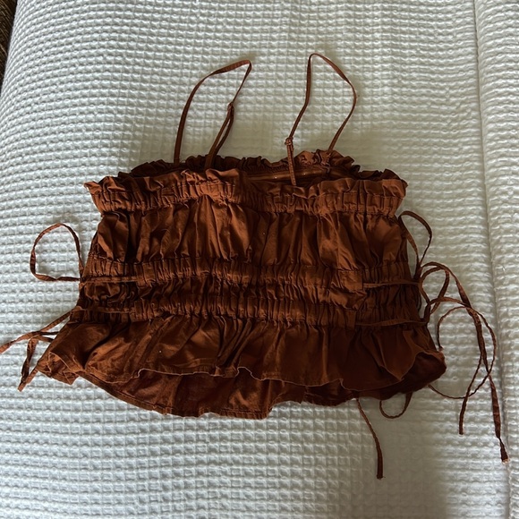 Free People Gabby Tube Top Pretty Penny Size Small Nwot - Picture 3 of 4